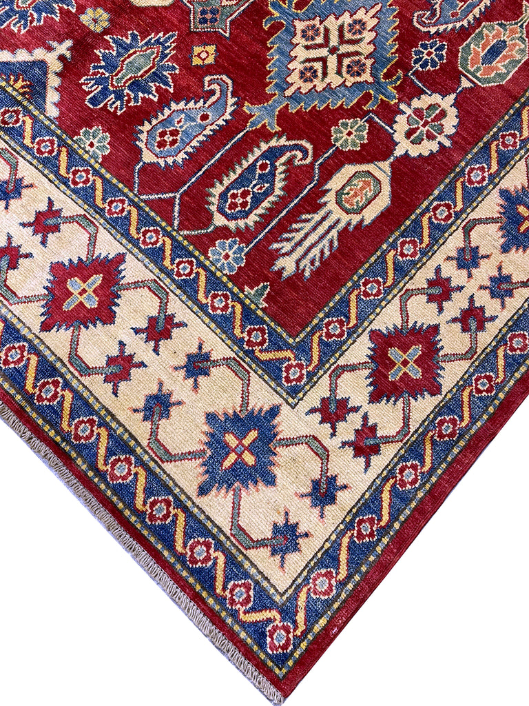7.6 x 9.9 New Kazak Rug Handmade Wool #F-6653