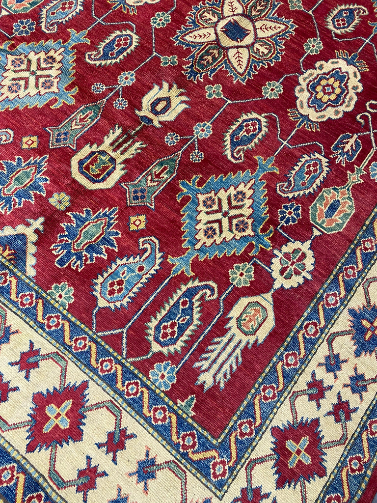 7.6 x 9.9 New Kazak Rug Handmade Wool #F-6653