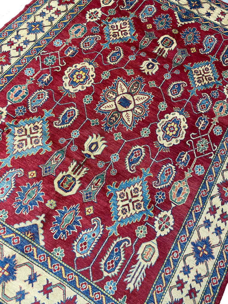 7.6 x 9.9 New Kazak Rug Handmade Wool #F-6653
