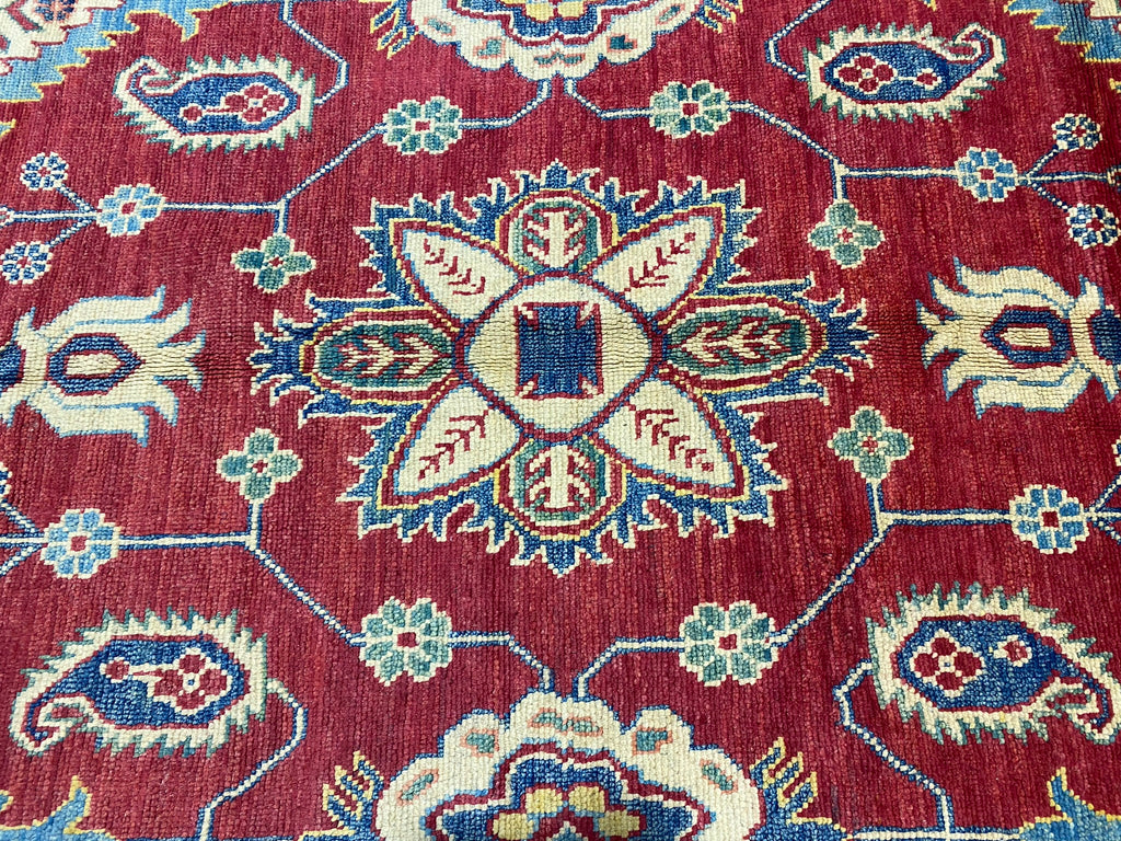 7.6 x 9.9 New Kazak Rug Handmade Wool #F-6653