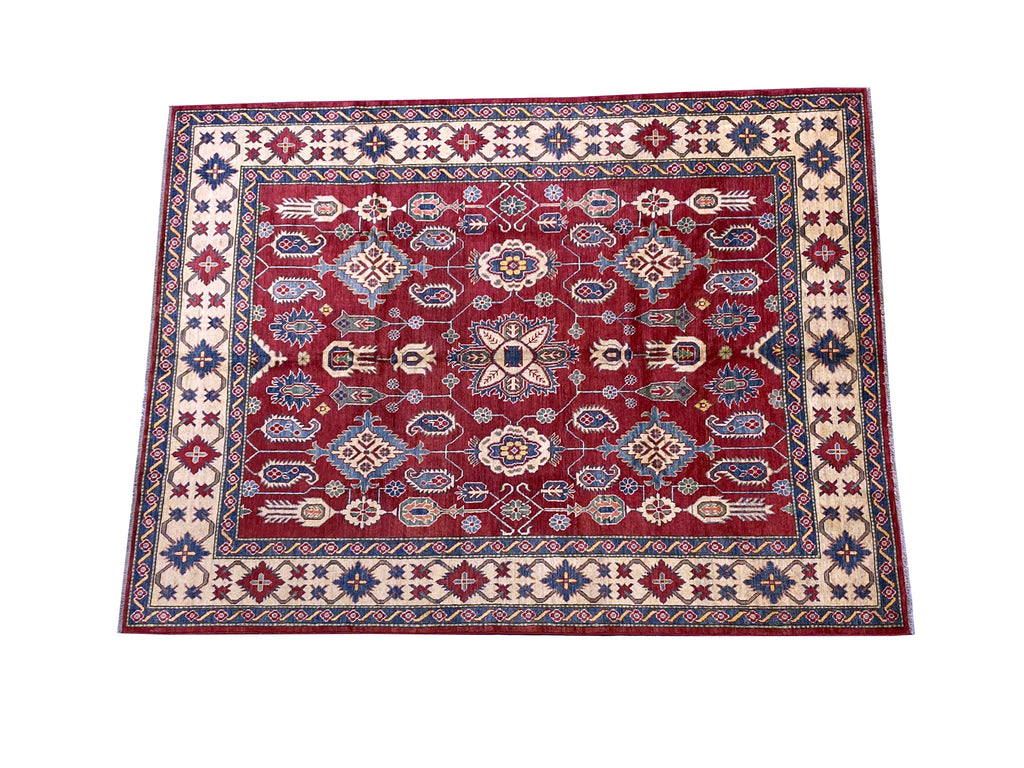 7.6 x 9.9 New Kazak Rug Handmade Wool #F-6653
