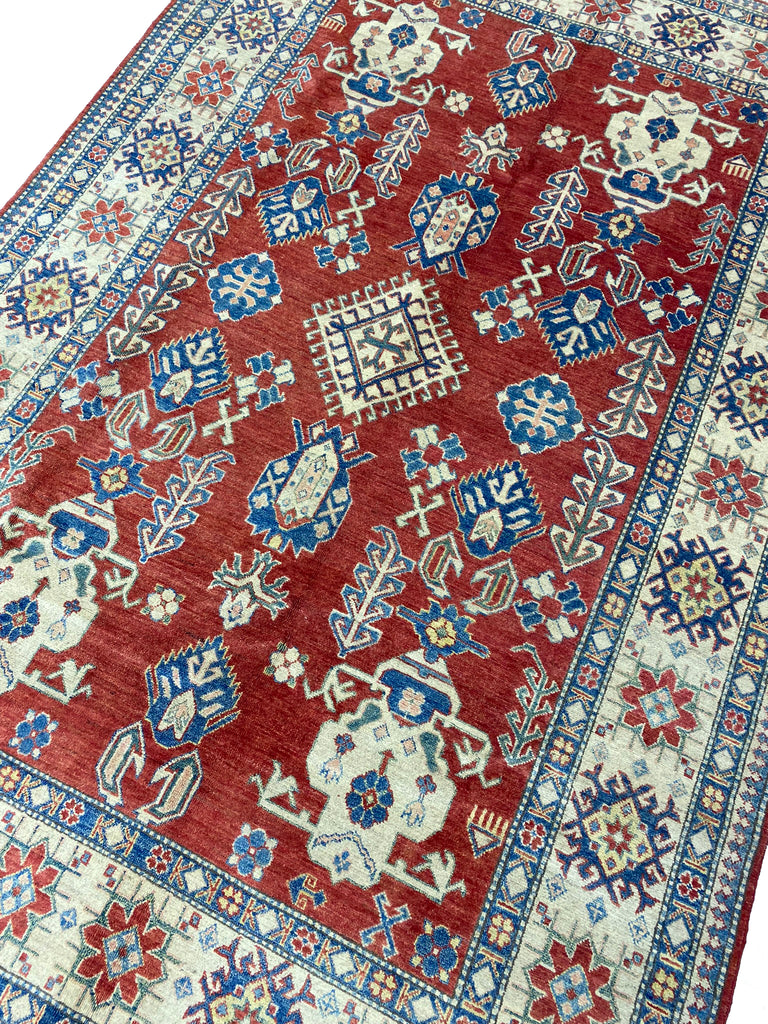 6.8 x 9.9 Super Kazak Quality Silky Wool #PIX-28046