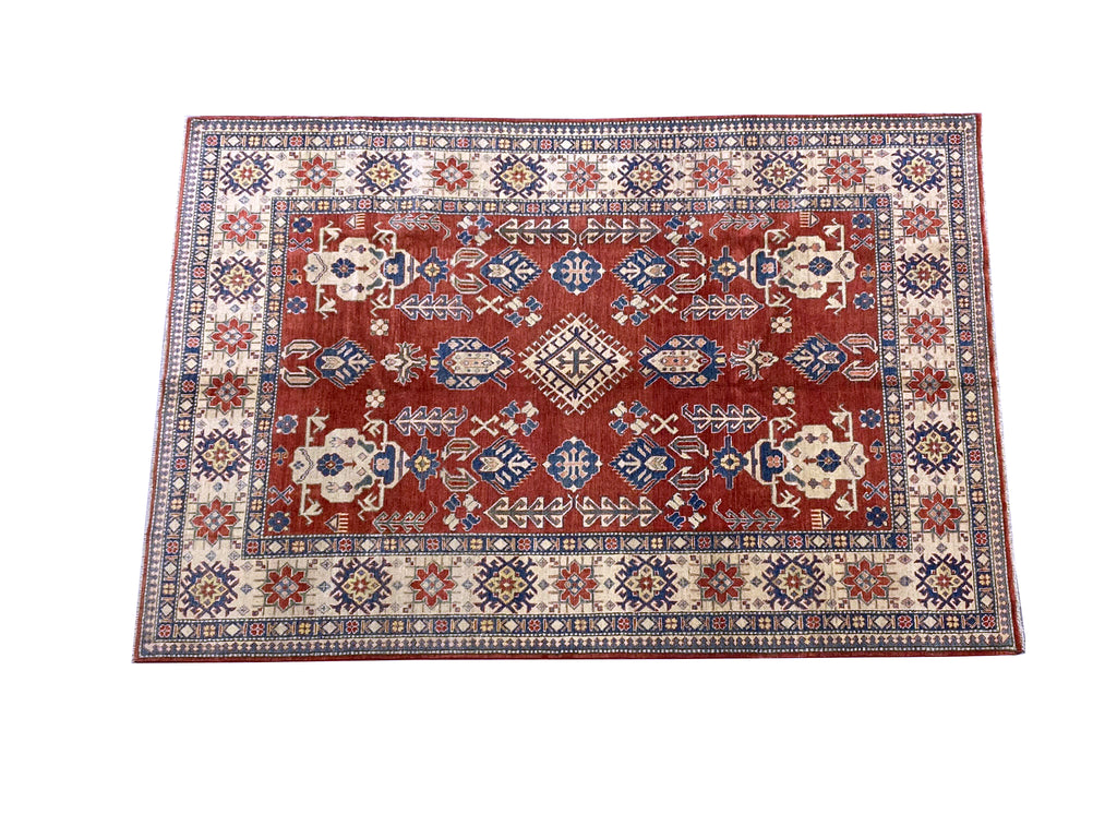 6.8 x 9.9 Super Kazak Quality Silky Wool #PIX-28046