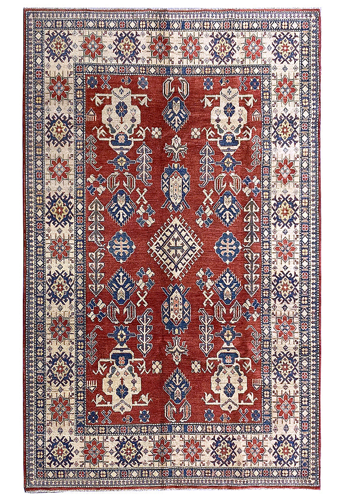 6.8 x 9.9 Super Kazak Quality Silky Wool #PIX-28046