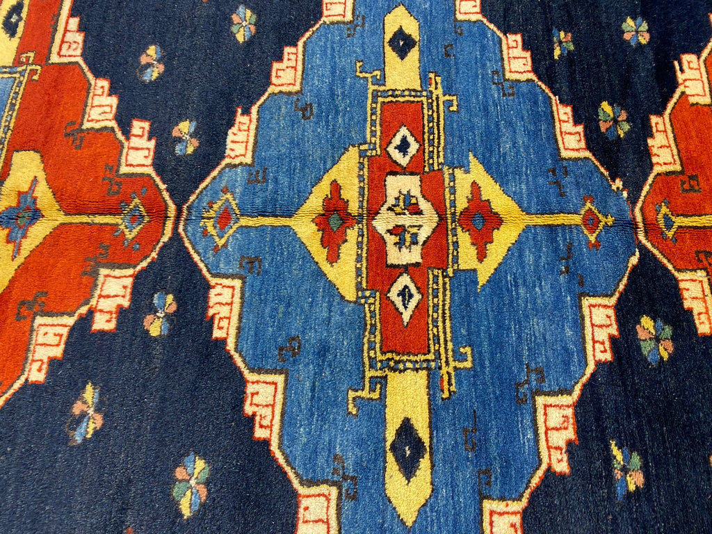 5.6 x 6.3 Chechen Kazak Handmade Rug Natural Wool #F-6654