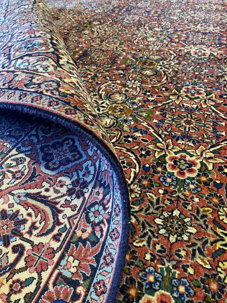 8.1 x 11.5 Finest Handmade Persian Bijar Wool Rug 260 KPSI #B-74971