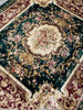 Load image into Gallery viewer, 8 x 10 French Aubusson Handmade Rug Bamboo Silk Dark GREEN #PIX-21890