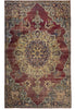 Load image into Gallery viewer, 6.6 x 10.4 Antique Persian Kermanshah Rug WORN #F-6658