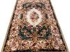 Load image into Gallery viewer, 6 x 9 French Aubusson Handmade Rug GREEN #PIX-2947