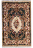 Load image into Gallery viewer, 6 x 9 French Aubusson Handmade Rug GREEN #PIX-2947