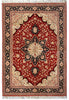 Load image into Gallery viewer, 5.2 x 6.6 Authentic FINE Persian Tabriz Rug Wool and Silk 400 KPSI #B-78908
