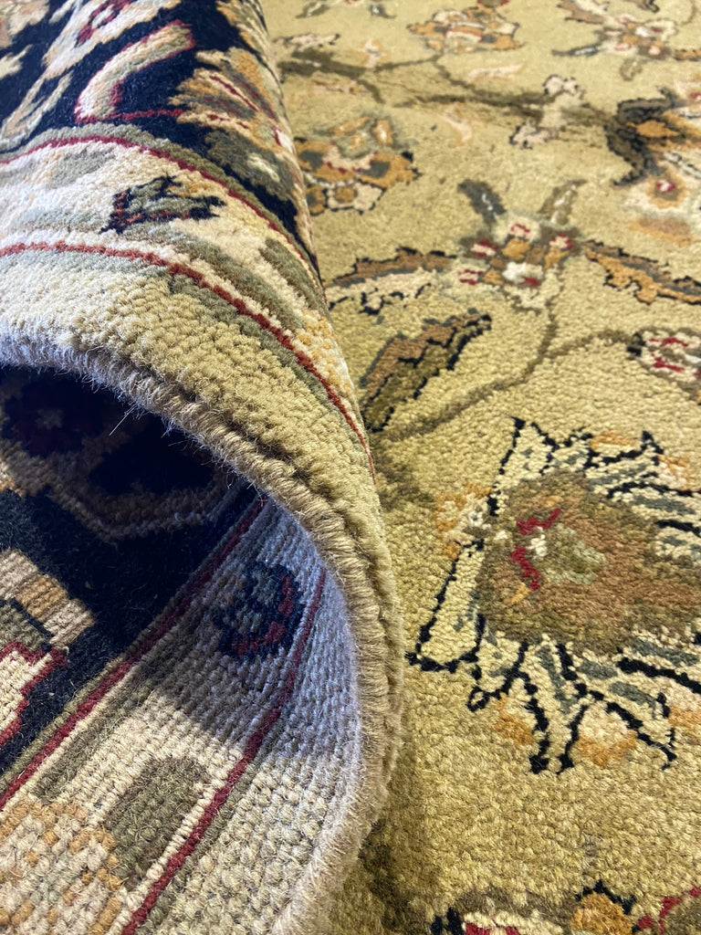 8.4 x 10 New Handmade Wool Jaipour Rug GREEN BLACK #F-6659