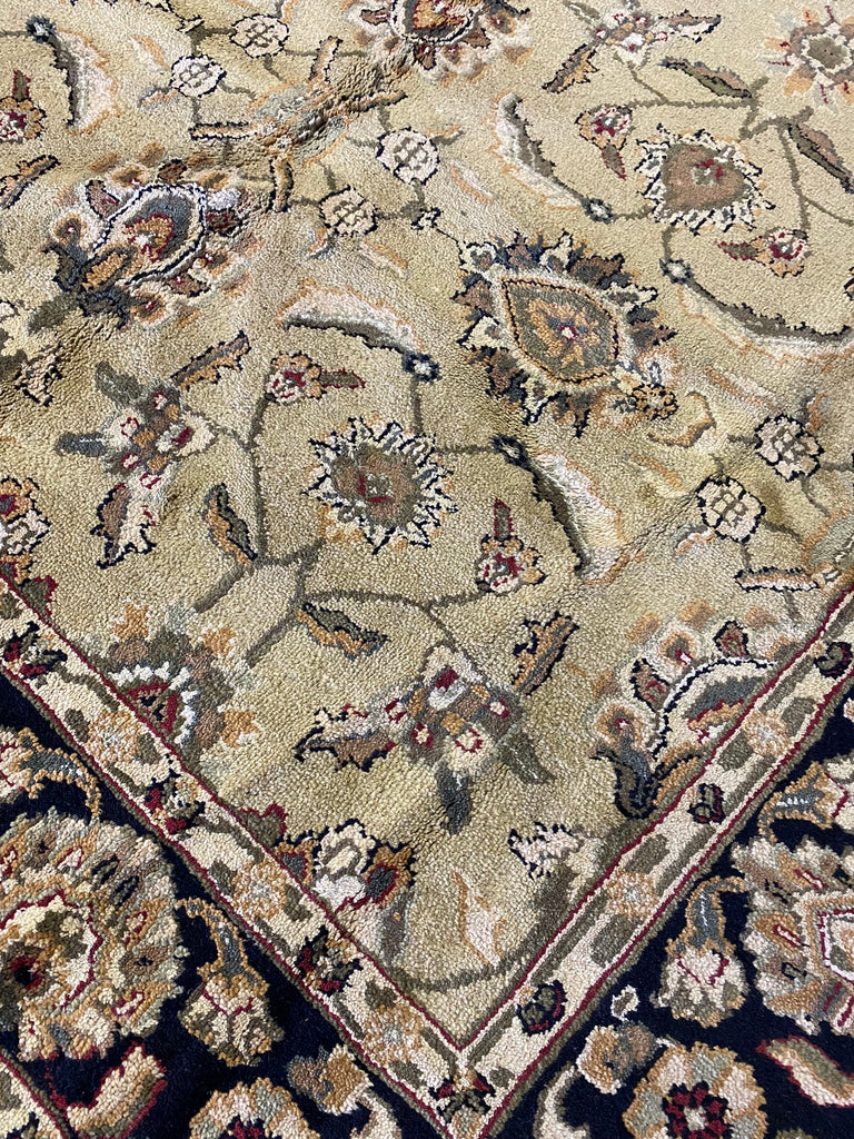 8.4 x 10 New Handmade Wool Jaipour Rug GREEN BLACK #F-6659