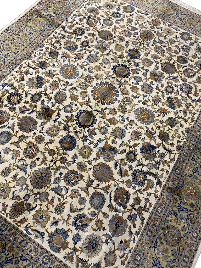 9 x 12 Persian Kashan Rug IVORY #F-6660