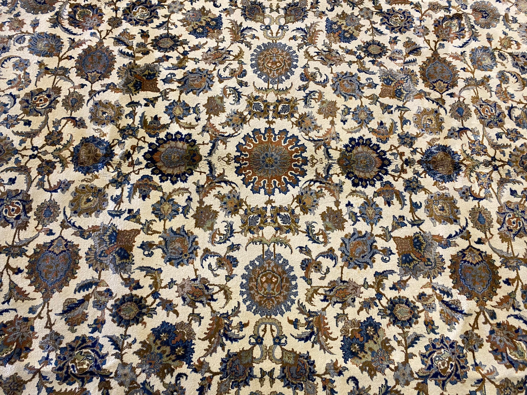 9 x 12 Persian Kashan Rug IVORY #F-6660