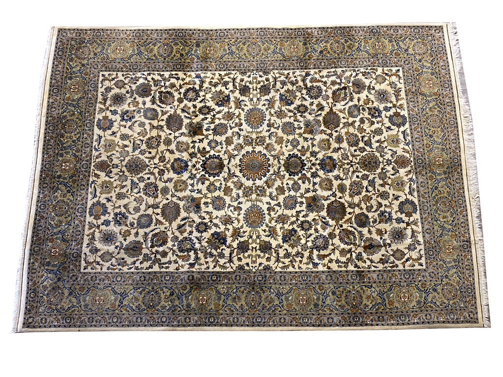 9 x 12 Persian Kashan Rug IVORY #F-6660