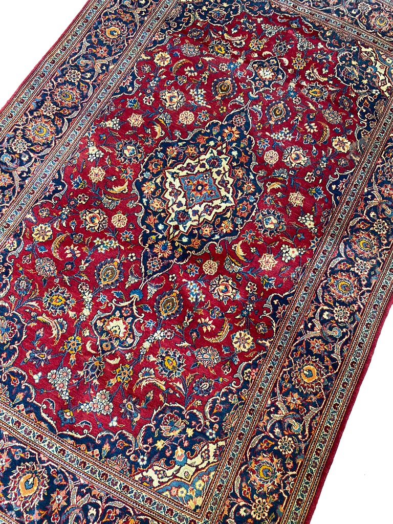 4.6 x 7.1 Authentic Persian Kashan Quality Rug #F-6662