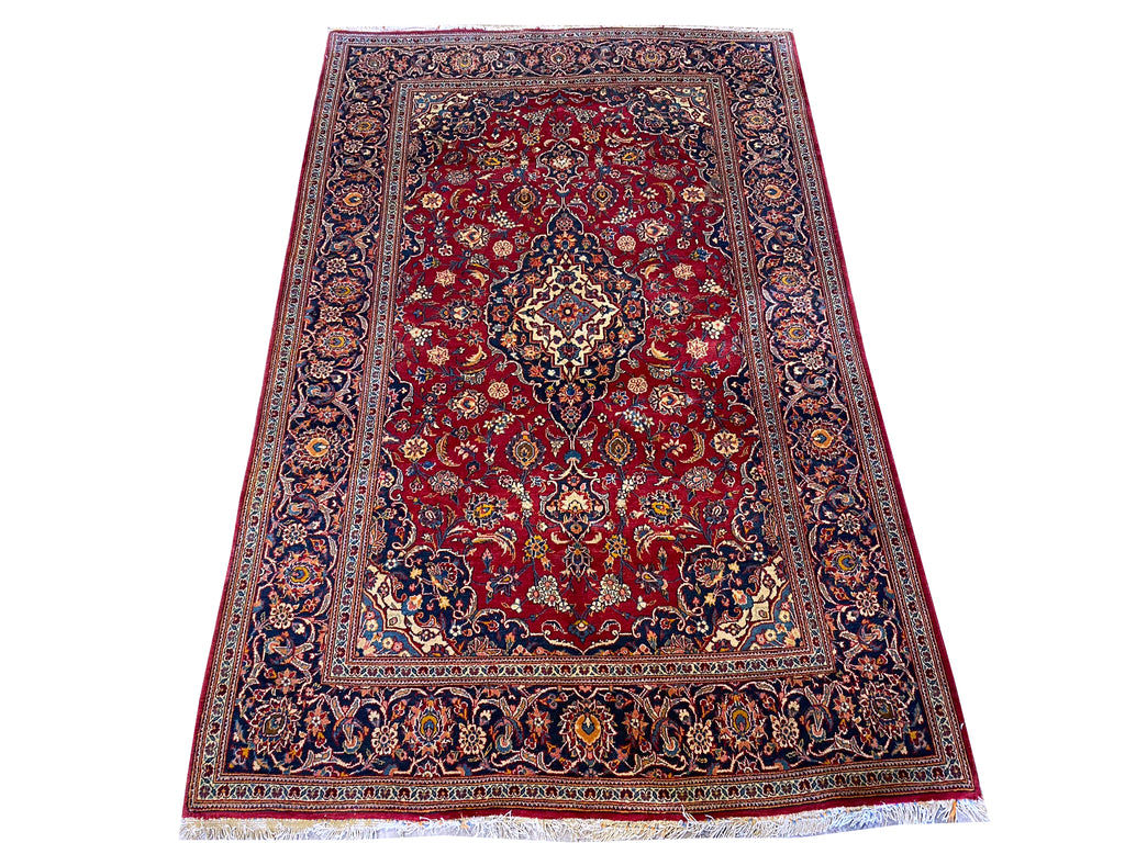 4.6 x 7.1 Authentic Persian Kashan Quality Rug #F-6662