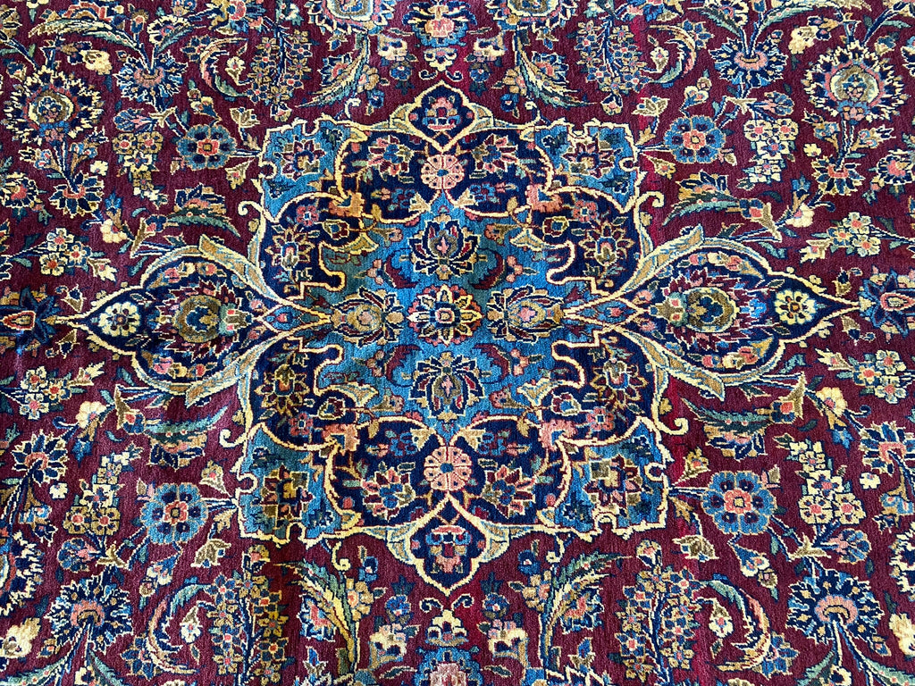6.10 x 10.5 Authentic Persian Kashan Rug High Quality 1970's #F-6663