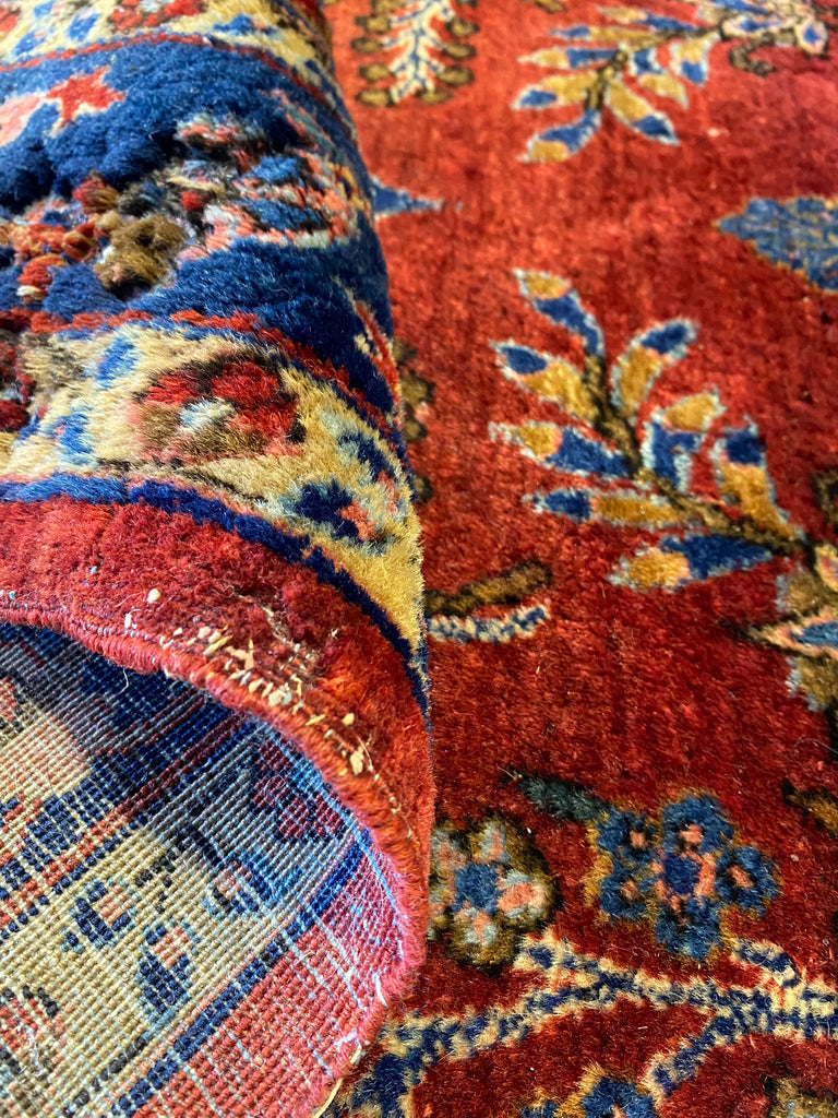 3.3 x 5.4 Antique Persian Sarouk Mohajeran 1930's #F-6664