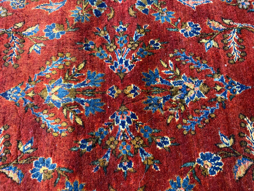 3.3 x 5.4 Antique Persian Sarouk Mohajeran 1930's #F-6664