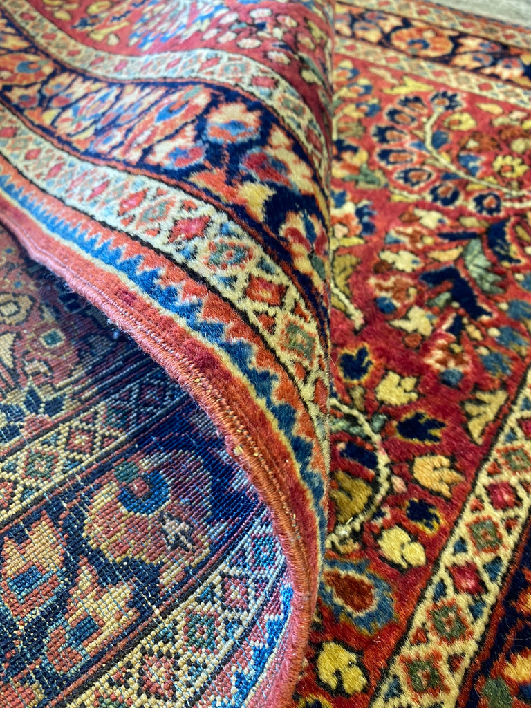 3.3 x 5 antique Persian Sarouk Rug 1930's #F-6666