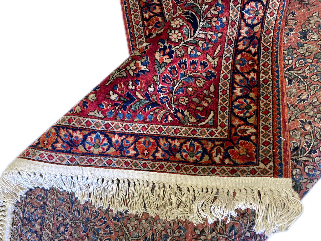 3.3 x 5 antique Persian Sarouk Rug 1930's #F-6666