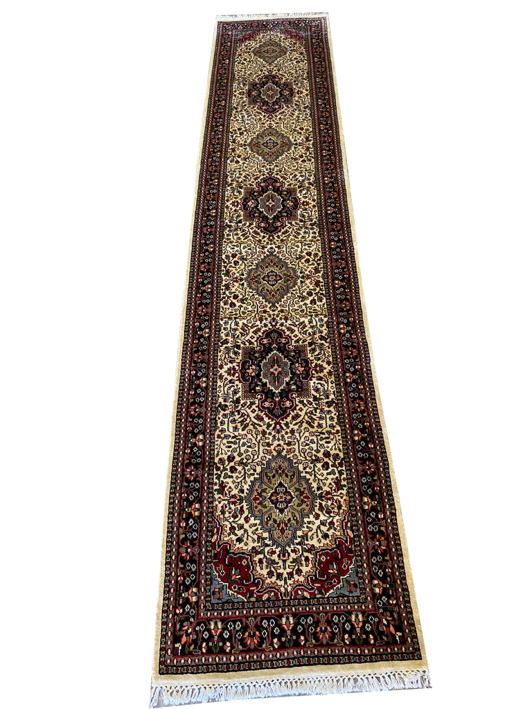 13' Feet long Runner handmade Kashmir Bamboo Silk #F-6667