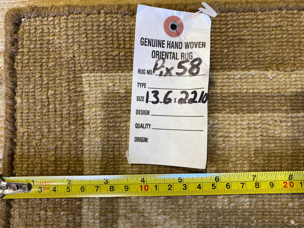 13.6 x 22.10 Oversize Handmade Nepali Quality Transitional Rug Fine Soft Wool #PIX-58