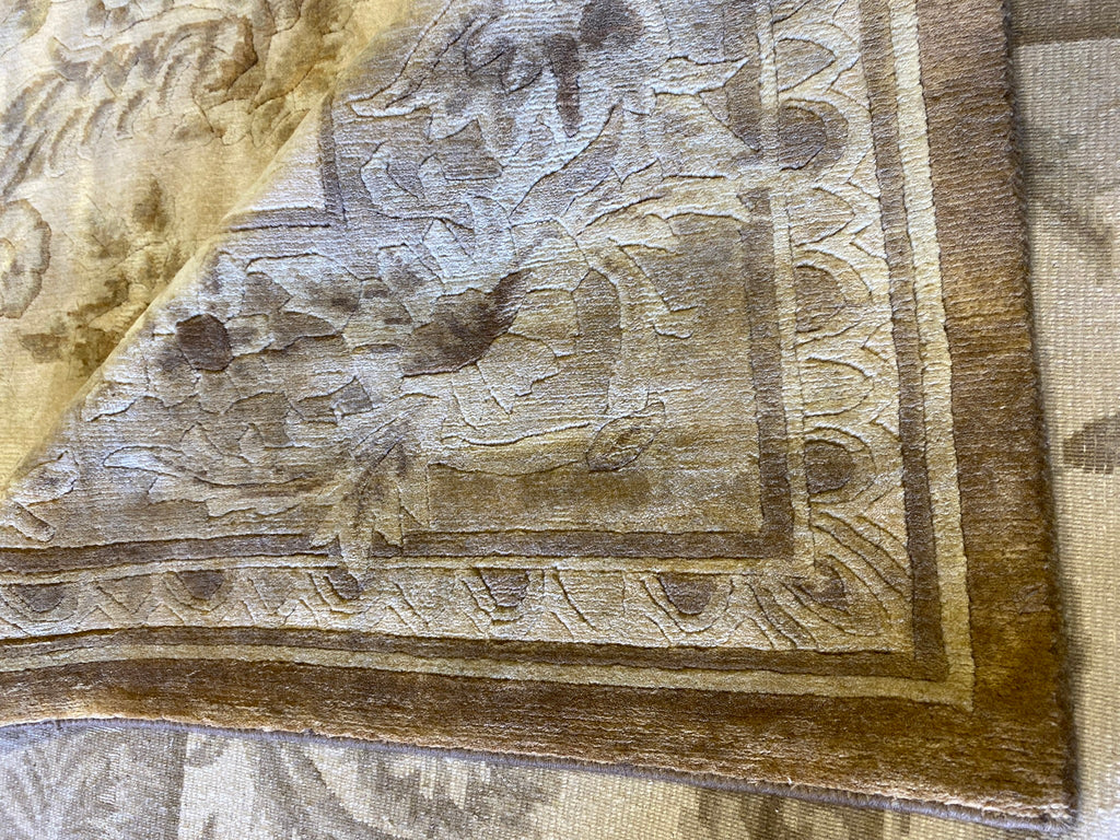 13.6 x 22.10 Oversize Handmade Nepali Quality Transitional Rug Fine Soft Wool #PIX-58