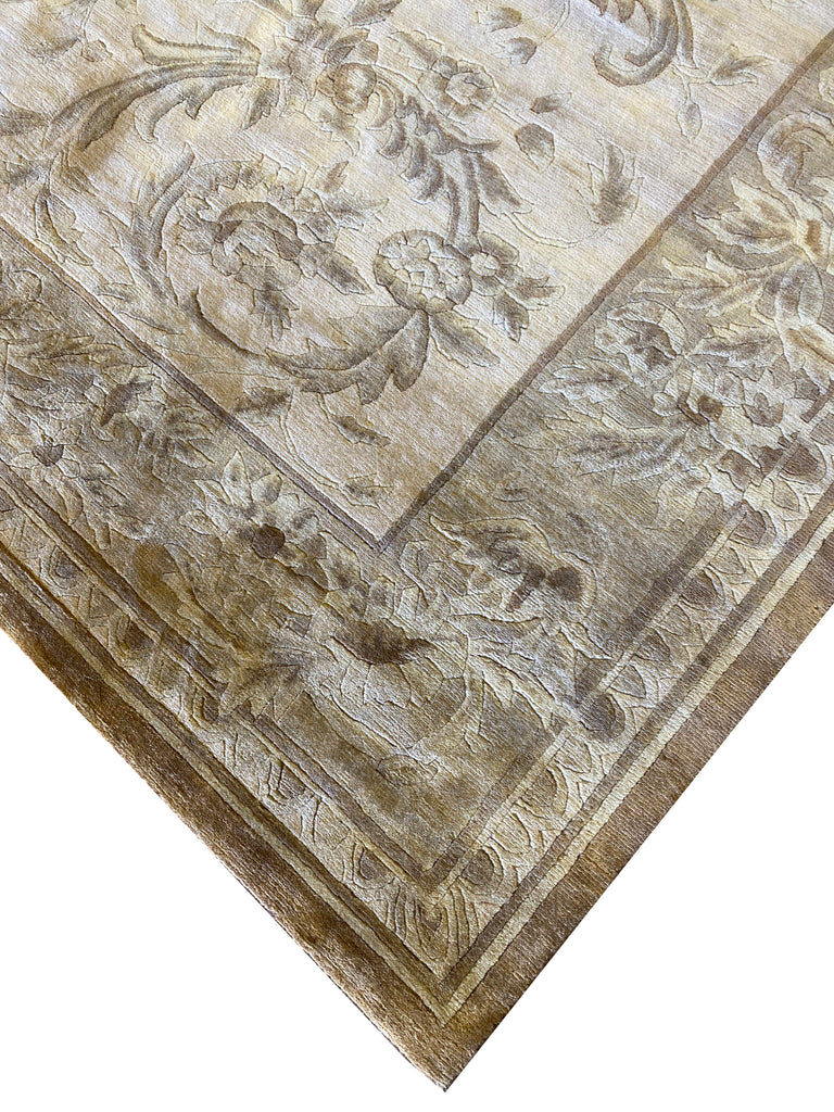 13.6 x 22.10 Oversize Handmade Nepali Quality Transitional Rug Fine Soft Wool #PIX-58