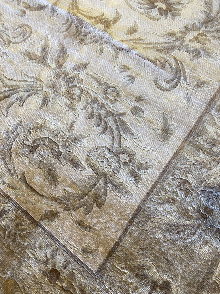 13.6 x 22.10 Oversize Handmade Nepali Quality Transitional Rug Fine Soft Wool #PIX-58