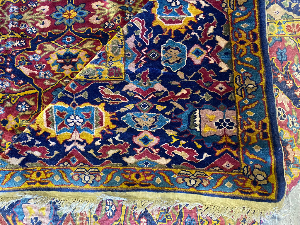 12.6 x 21.2 Antique Handmade Armenian Soltanabad Large Rug #PIX-333