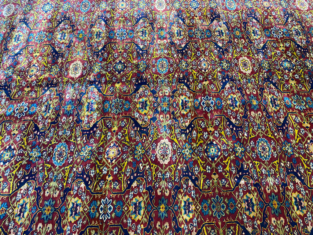 12.6 x 21.2 Antique Handmade Armenian Soltanabad Large Rug #PIX-333