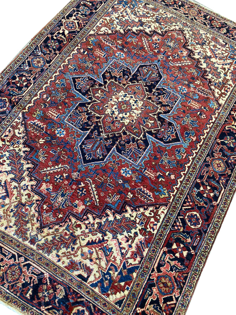 6.4 x 9.3 Persian Heriz Rug #F-6670