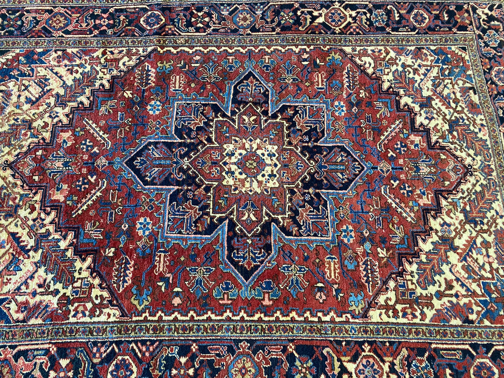 6.4 x 9.3 Persian Heriz Rug #F-6670