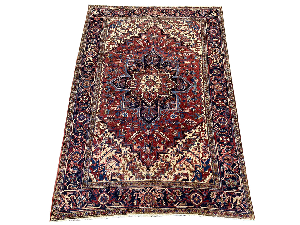 6.4 x 9.3 Persian Heriz Rug #F-6670
