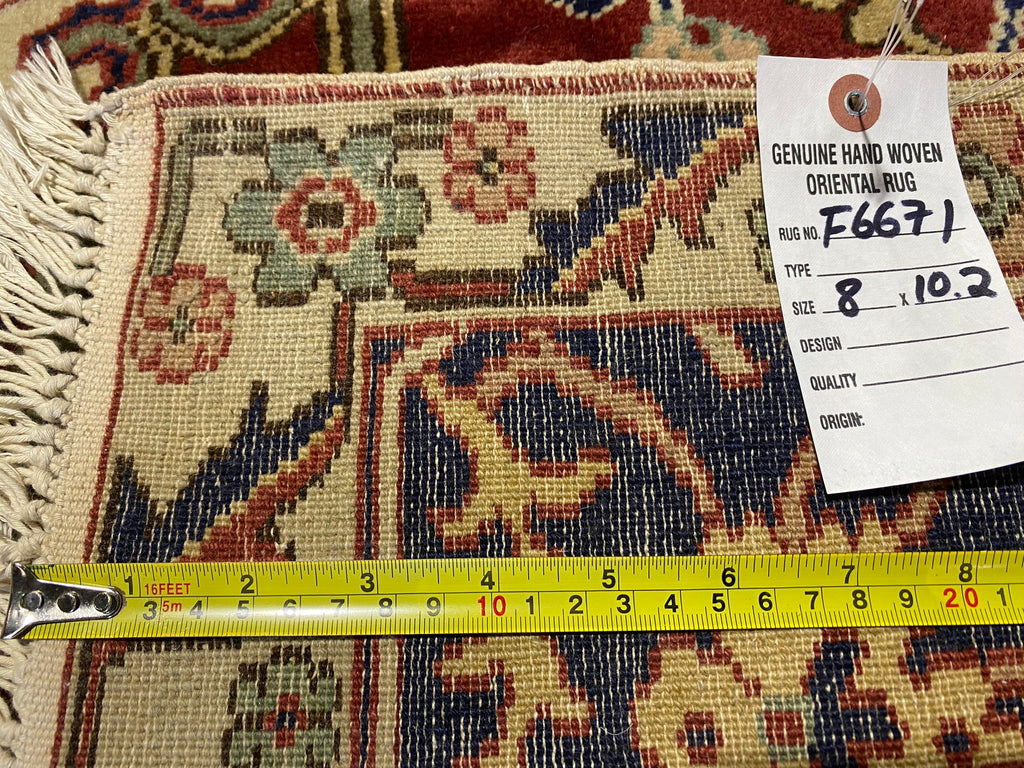 8 x 10.2 New Serapi Rug Handmade Wool #F-6671