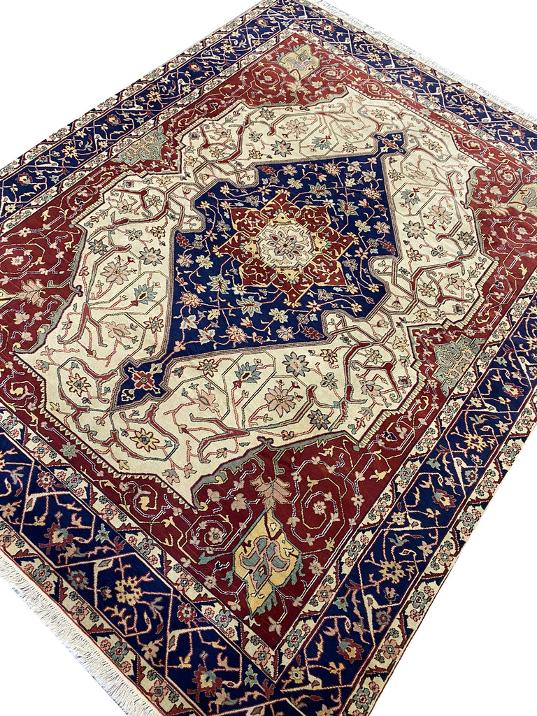 8 x 10.2 New Serapi Rug Handmade Wool #F-6671