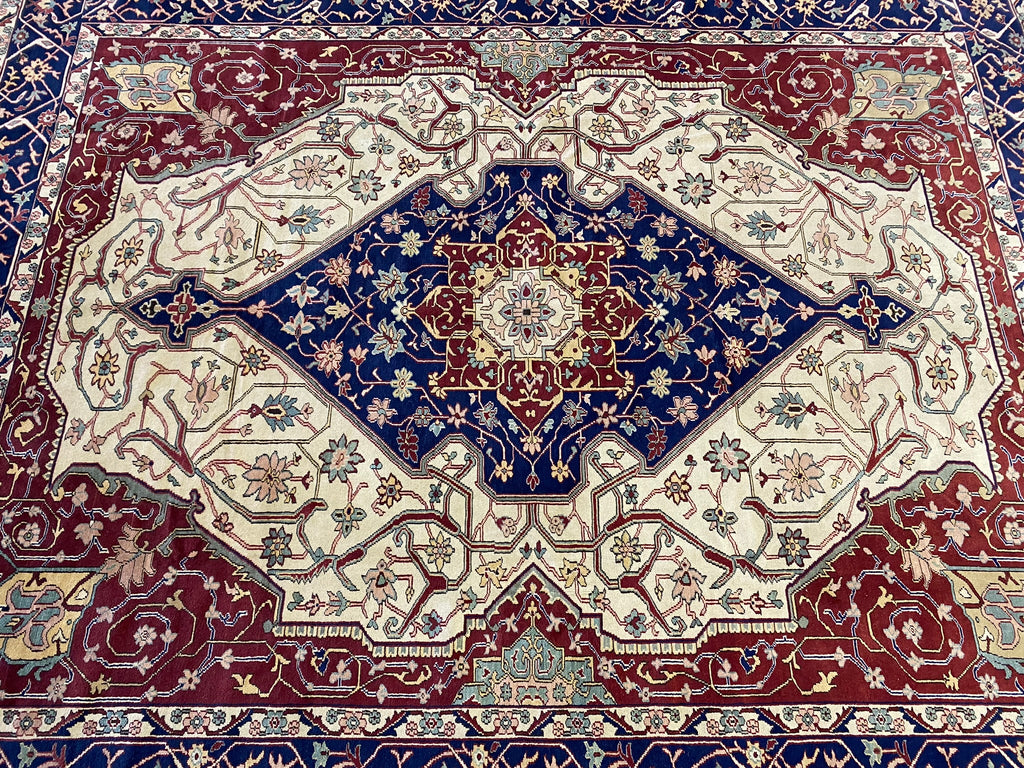 8 x 10.2 New Serapi Rug Handmade Wool #F-6671