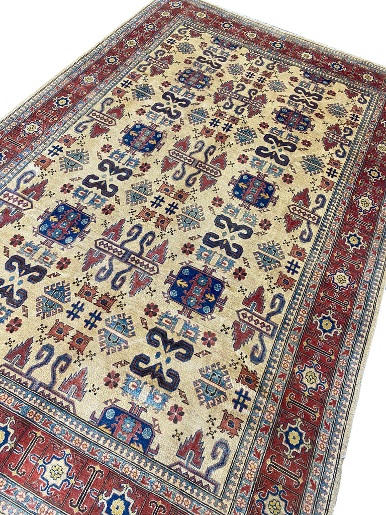 8' x 14' Afghan-Handmade-Wool-Kazak-Rug.jpg