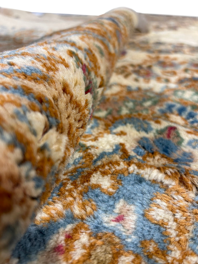 11.5 x 11.8 Ivory SQUARE Authentic Persian Craftsmanship Kerman Rug 23666