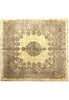 Load image into Gallery viewer, 11.5 x 11.8 Ivory SQUARE Authentic Persian Craftsmanship Kerman Rug 23666