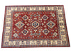 Load image into Gallery viewer, Luxurious-Handmade-Kazak-Afghan-Rug.jpg