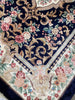Load image into Gallery viewer, 5 x 8 Handmade Bamboo Silk Aubusson Navy Blue #F-6678