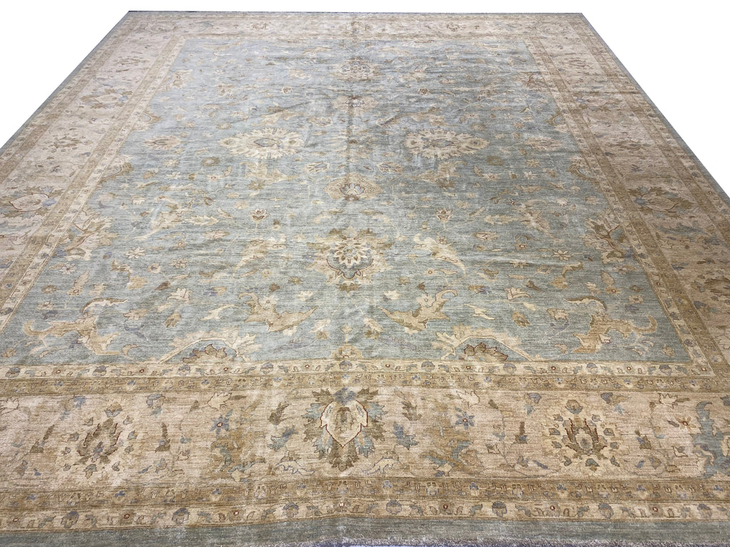13.10 x 15.9 SQUAIRSH Neutral Chobi Peshawar Large Rug 15416