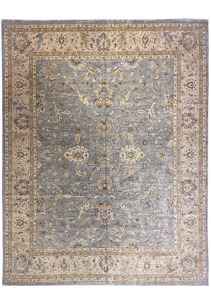 13.10 x 15.9 SQUAIRSH Neutral Chobi Peshawar Large Rug 15416