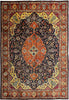 Load image into Gallery viewer, 9.7 x 12.10 Semi-Antique Navy Blue Persian Unusual Tabriz Rug Pix-5914
