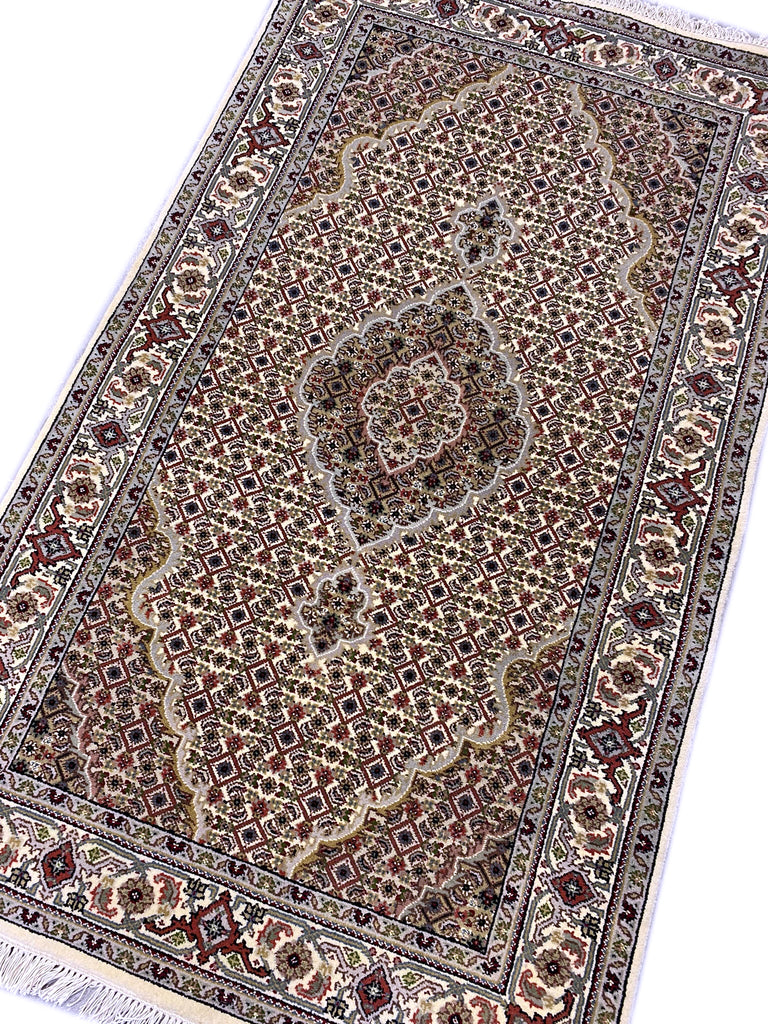 3' x 5' Fine-Wool-Silk-Tabriz-Mahi-Handmade-India-Area-Rug.jpg