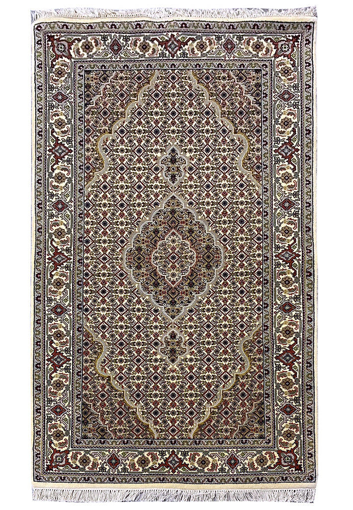 3' x 5' Fine-Wool-Silk-Tabriz-Mahi-Handmade-India-Area-Rug.jpg